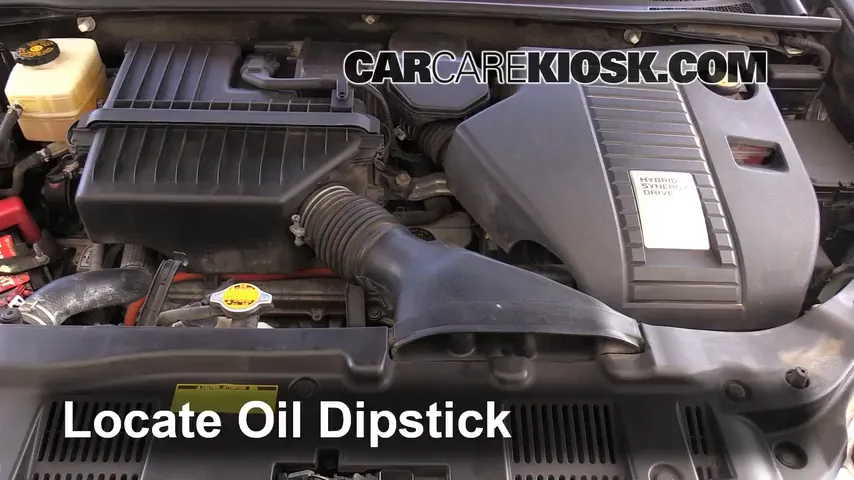 2009 Toyota Highlander Hybrid Limited 3.3L V6 Oil Check Oil Level